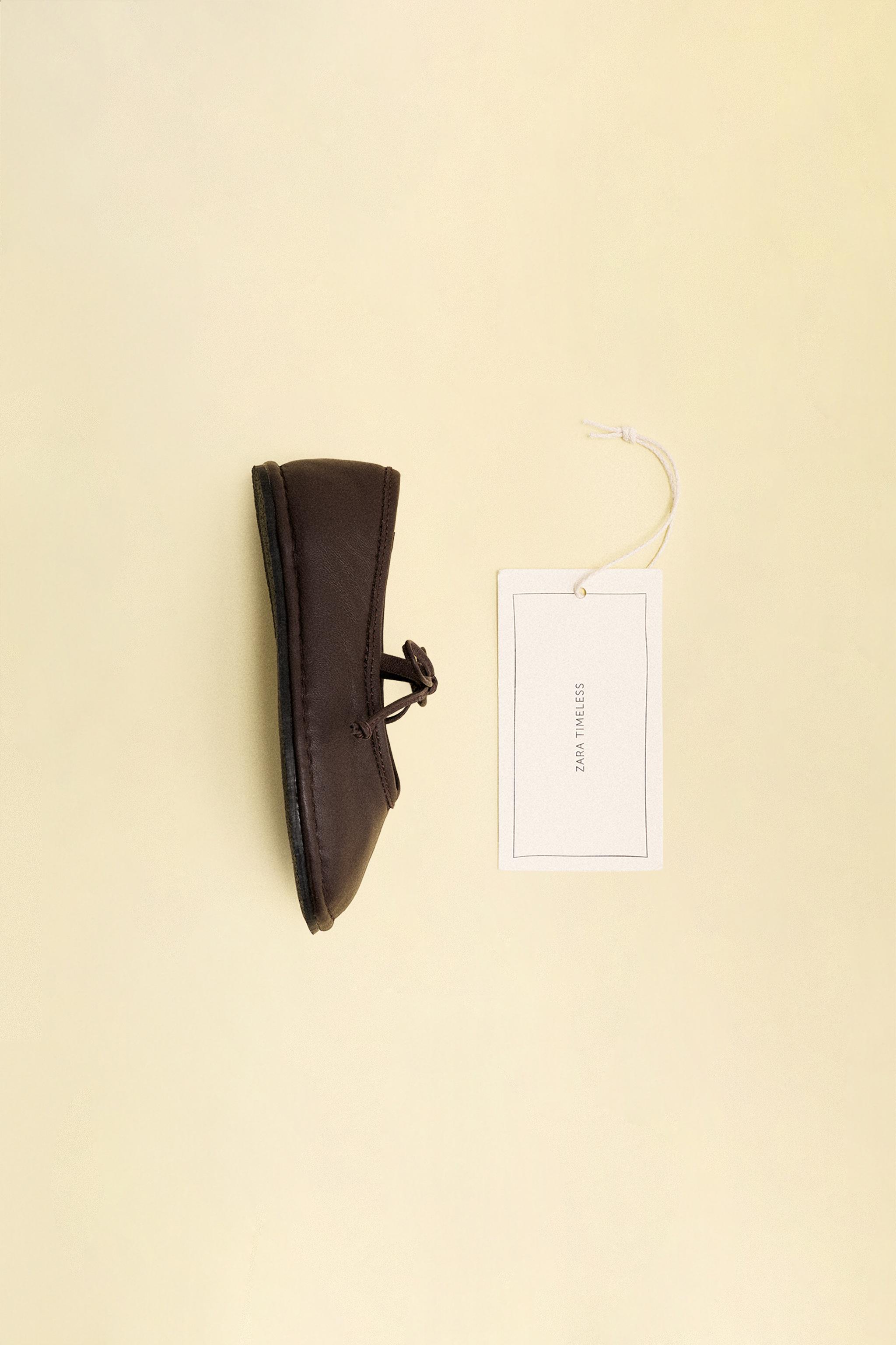BALLERINES EN CUIR